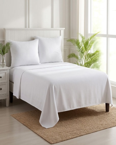 Premium White Flat Bed Sheet