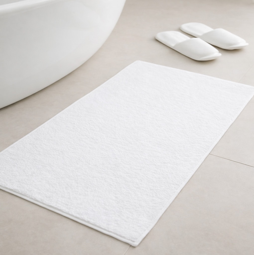 Pure Step Cotton White Bath Mat