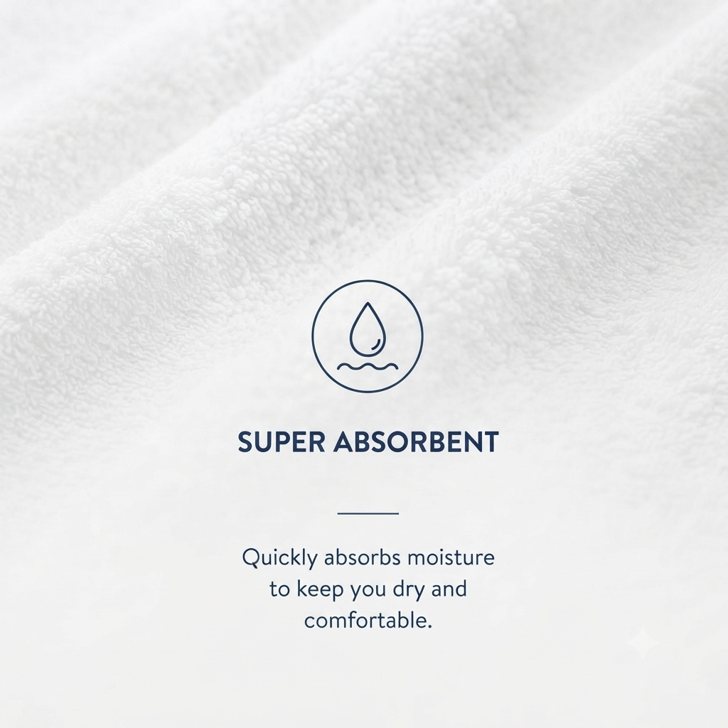 Premium White Hotel Bath Towel view 2