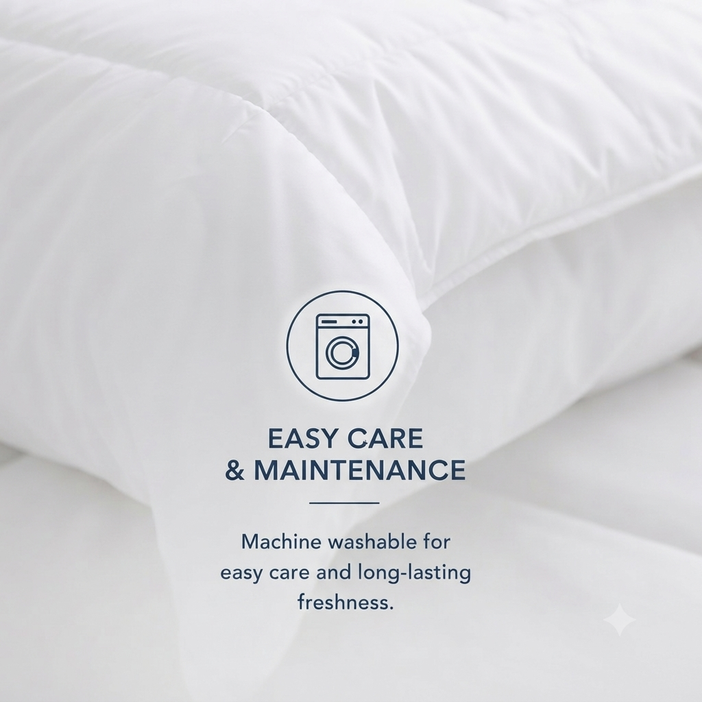 Premium White Comforter Bed Sheet view 3