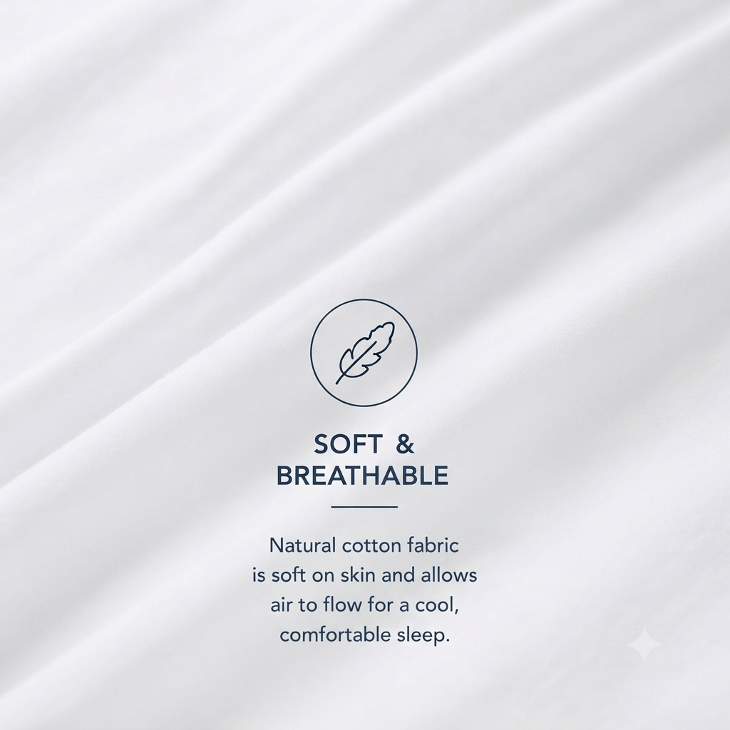 Premium White Comforter Bed Sheet view 4